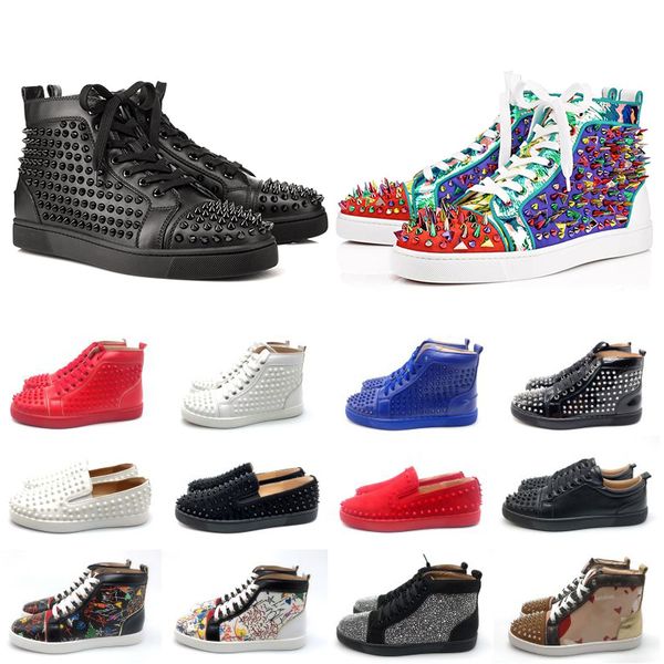 Luxury red bottom triple black white red blue fa hion platform ca ual hoe leather lady party rubber uede de igner neaker
Luxury red bottom triple black white red blue fa hion platform ca ual hoe leather lady party rubber uede de igner neaker