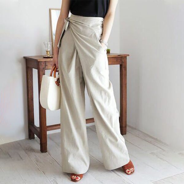 women's pants & capris korean bow wide leg lace up high waist pockets casual loose female trousers 2021 spring solid ladies trouser, Black;white
women's pants & capris korean bow wide leg lace up high waist pockets casual loose female trousers 2021 spring solid ladies trouser, Black;white