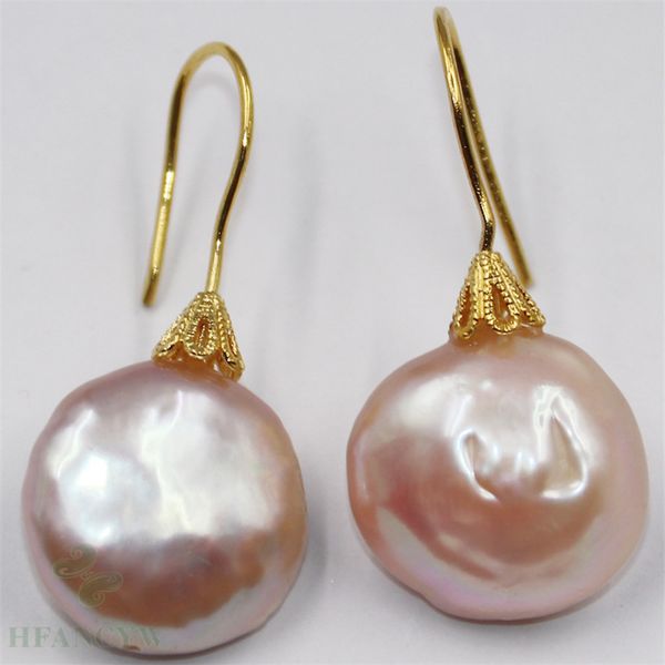 15-16mm pink baroque pearl earrings hook real women luxury twopin flawless jewelry cultured gift earbob classic dangler, Silver
15-16mm pink baroque pearl earrings hook real women luxury twopin flawless jewelry cultured gift earbob classic dangler, Silver