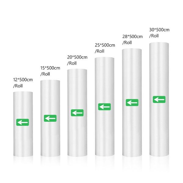 6 рулоны рельефный вакуумные мешки для хранения 12 + 20 + 25 + 28 + 30 * 500cm для кухни упаковка рулоны, чтобы сохранить свежий вакуум
6 рулоны рельефный вакуумные мешки для хранения 12 + 20 + 25 + 28 + 30 * 500cm для кухни упаковка рулоны, чтобы сохранить свежий вакуум