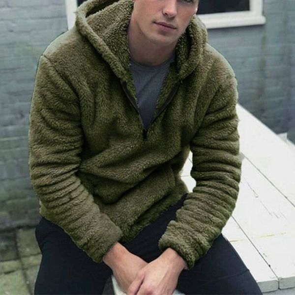 incerun winter fleece men sweatshirts zippers hooded long sleeve fluffy pullovers fashion casual furry pockets street hoodie men, Black
incerun winter fleece men sweatshirts zippers hooded long sleeve fluffy pullovers fashion casual furry pockets street hoodie men, Black