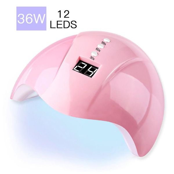 36w nail dryer 12 leds nail lamp led uv lamp for all gels uv for machine curing 30s/60s/90s timer art tool
36w nail dryer 12 leds nail lamp led uv lamp for all gels uv for machine curing 30s/60s/90s timer art tool