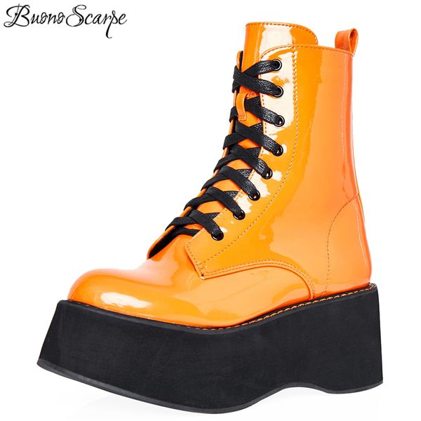 women platform synthetic leather boots punk motorcycle boots big size night club shoes woman lace up thick sole fashion botas, Black
women platform synthetic leather boots punk motorcycle boots big size night club shoes woman lace up thick sole fashion botas, Black