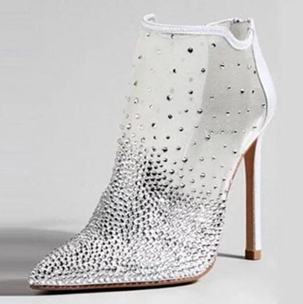 woman fashion white mesh sequins pointed toe ankle boots bling bling stiletto heels high heel wedding pumps shoes ladies, Black
woman fashion white mesh sequins pointed toe ankle boots bling bling stiletto heels high heel wedding pumps shoes ladies, Black