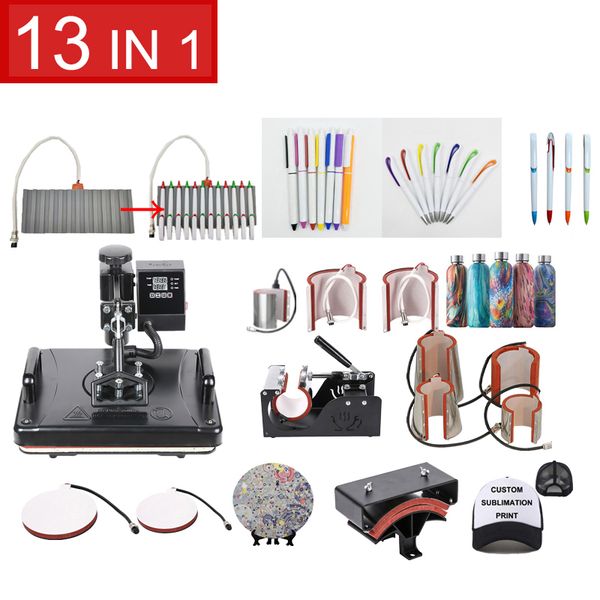 double display 13 in 1 combo sublimation heat press machine t shirt heat transfer machine for customizing t shirt/keychain
double display 13 in 1 combo sublimation heat press machine t shirt heat transfer machine for customizing t shirt/keychain