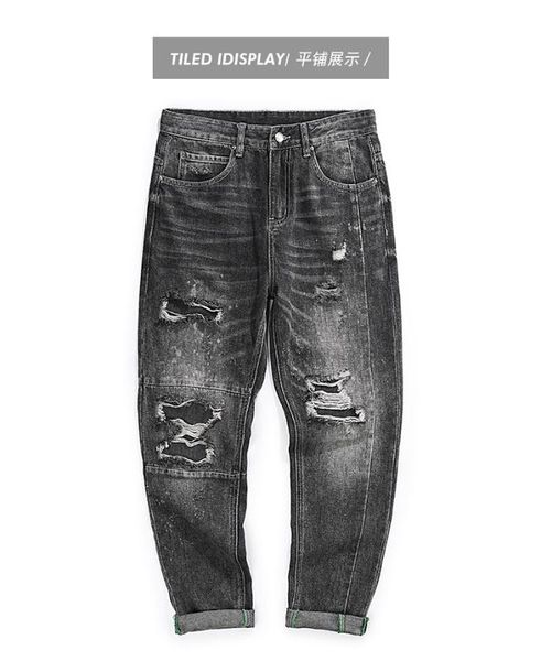 ah02183 fashion men's jeans 2020 runway luxury european design party style men's clothing, Blue
ah02183 fashion men's jeans 2020 runway luxury european design party style men's clothing, Blue