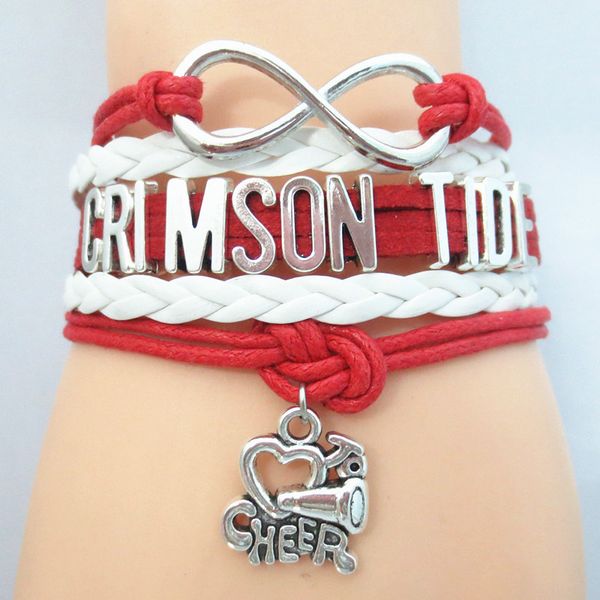 ювелирные изделия infinity love state crimson tide футбольная команда браслет спорт браслеты дружбы b09141, Golden;silver
ювелирные изделия infinity love state crimson tide футбольная команда браслет спорт браслеты дружбы b09141, Golden;silver