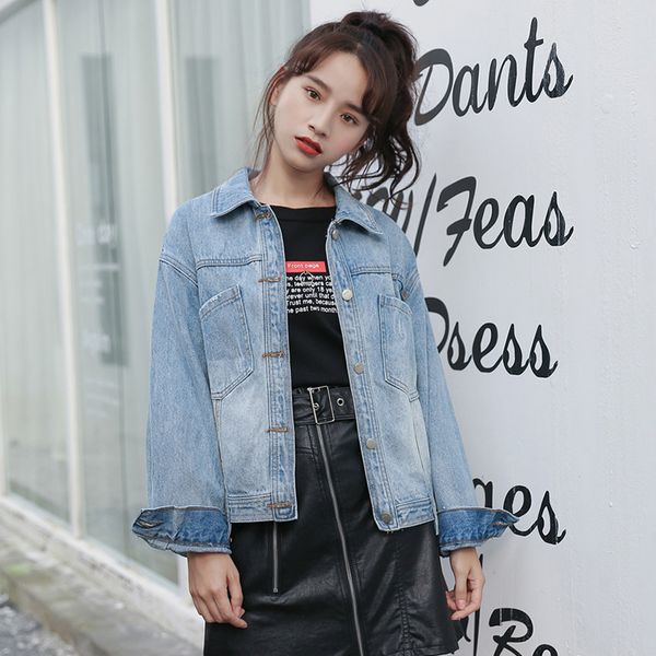2018 autumn women jeans jacket casual streetwear print coats irregular outwear jackets vintage side chains spliced denim jacket, Black;brown
2018 autumn women jeans jacket casual streetwear print coats irregular outwear jackets vintage side chains spliced denim jacket, Black;brown