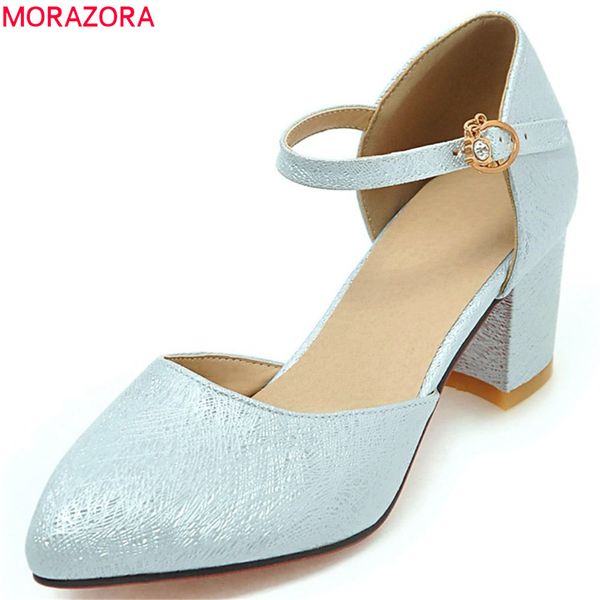 morazora 2020 new arrive female pumps pointed toe with buckle square heel high heels party wedding shoes women shoes, Black
morazora 2020 new arrive female pumps pointed toe with buckle square heel high heels party wedding shoes women shoes, Black