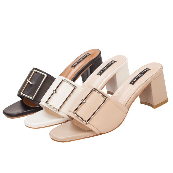 slippers women summer fashion simple casual chunky heels shoes high-heels square buckle female fashiong slippers, Black
slippers women summer fashion simple casual chunky heels shoes high-heels square buckle female fashiong slippers, Black