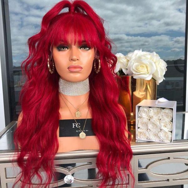 preferred preplucked 13x6 lace front wigs brazilian remy 180% loose wave wig bright red lace front human hair wigs with bangs, Black;brown
preferred preplucked 13x6 lace front wigs brazilian remy 180% loose wave wig bright red lace front human hair wigs with bangs, Black;brown