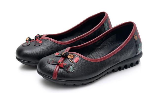 2019 women's shoes in spring and autumn with new style flat bottom round head mother shoes #124, Black
2019 women's shoes in spring and autumn with new style flat bottom round head mother shoes #124, Black