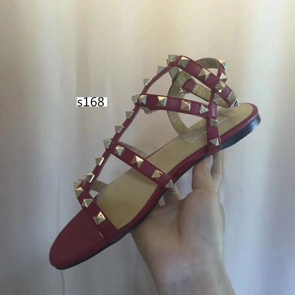 high-quality designer women sandals patent leather rivets sandals women studded strappy dress party office wedding shoes, Black
high-quality designer women sandals patent leather rivets sandals women studded strappy dress party office wedding shoes, Black