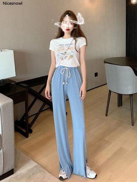 summer fun printed slim-fit short-sleeved t-shirt drape slit wide-leg pants korean casual suit two-piece female, White;black
summer fun printed slim-fit short-sleeved t-shirt drape slit wide-leg pants korean casual suit two-piece female, White;black