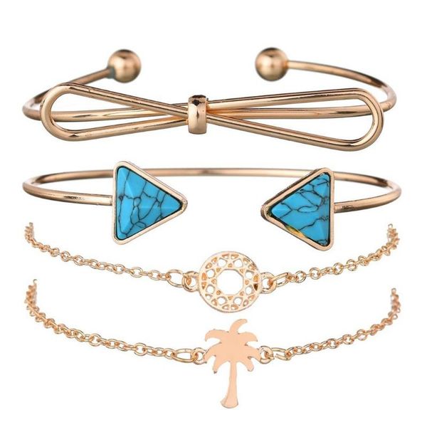 fashion bow coconut tree geometric bangles set of (4pcs) women bracelet jewelry 17.5-24cm/6.9-9.4inch gift, White
fashion bow coconut tree geometric bangles set of (4pcs) women bracelet jewelry 17.5-24cm/6.9-9.4inch gift, White