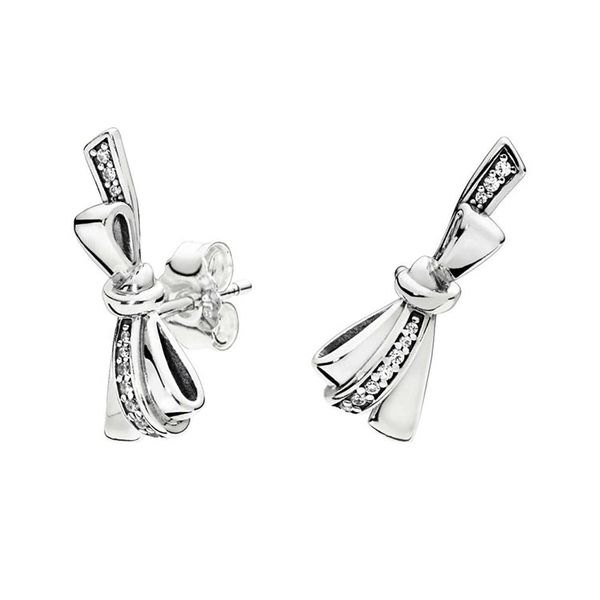 shiny temperament bow stud earrings for pandora 925 sterling silver with cz diamonds with original box with logo ladies stud earrings, Golden;silver
shiny temperament bow stud earrings for pandora 925 sterling silver with cz diamonds with original box with logo ladies stud earrings, Golden;silver