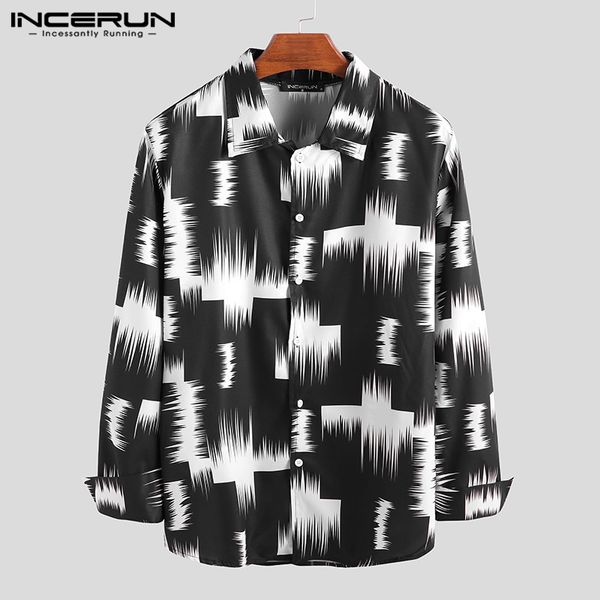 incerun fashion printed mens dress shirt long sleeve streetwear lapel collar 2019 casual camisa s-5xl men hawaiian brand shirts, White;black
incerun fashion printed mens dress shirt long sleeve streetwear lapel collar 2019 casual camisa s-5xl men hawaiian brand shirts, White;black