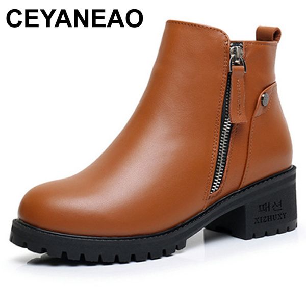 ceyaneaonew fashion genuine leather motorcycle ankle boots female zipper mid heels platform comfortable spring autumn shoese1554, Black
ceyaneaonew fashion genuine leather motorcycle ankle boots female zipper mid heels platform comfortable spring autumn shoese1554, Black