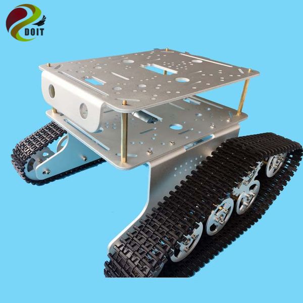 td300 metal tank chassis double layer smart track tracked vehicle with two carbon brush motor diy rc eduactional kit toy
td300 metal tank chassis double layer smart track tracked vehicle with two carbon brush motor diy rc eduactional kit toy