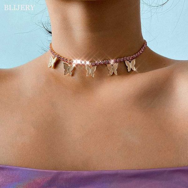 blijery 2020 new pink crystal charm butterfly pendant necklace for women fashion rhinestone animal chokers wedding party jewelry, Golden;silver
blijery 2020 new pink crystal charm butterfly pendant necklace for women fashion rhinestone animal chokers wedding party jewelry, Golden;silver