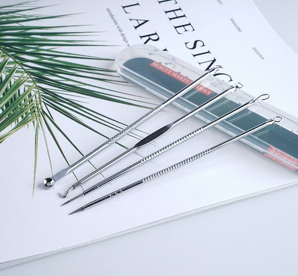 10sets skin care face cleansing blackhead remover facial cleaner kit face care blemish acne pimple extractor tool sliver 4pcs/set
10sets skin care face cleansing blackhead remover facial cleaner kit face care blemish acne pimple extractor tool sliver 4pcs/set
