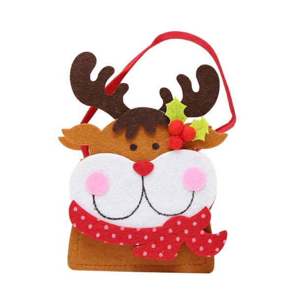 1 pc christmas sweets bag cartoon portable felt cloth xmas decor gift bags handbags for home decoration party christams (elk
1 pc christmas sweets bag cartoon portable felt cloth xmas decor gift bags handbags for home decoration party christams (elk