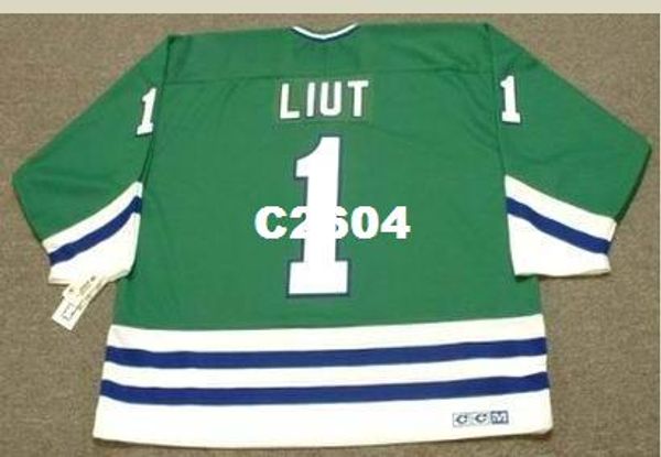 men #1 mike liut hartford whalers 1988 ccm retro away hockey jersey or custom any name or number retro jersey, Black;red
men #1 mike liut hartford whalers 1988 ccm retro away hockey jersey or custom any name or number retro jersey, Black;red