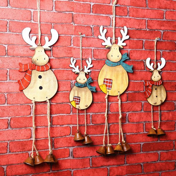 2pcs christmas deer bells hanging ornaments wind chimes christmas tree color hand-painted wooden decoration #lt1701
2pcs christmas deer bells hanging ornaments wind chimes christmas tree color hand-painted wooden decoration #lt1701