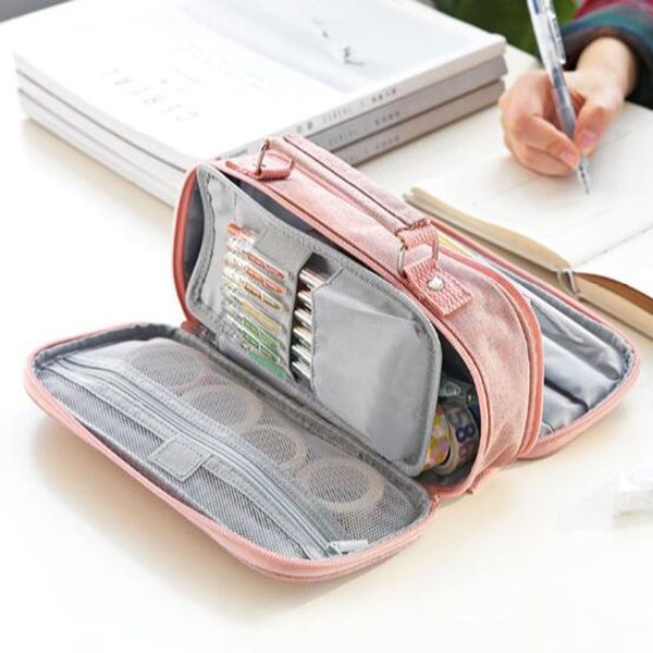 multi functional large capacity pencil bags multi-layer classification stationery box pencil case literature art stationery bag
multi functional large capacity pencil bags multi-layer classification stationery box pencil case literature art stationery bag