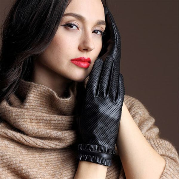 2018 new ladies leather gloves goatskin punch driving comfortable thin silk gloves female factory outlet 36-5, Blue;gray
2018 new ladies leather gloves goatskin punch driving comfortable thin silk gloves female factory outlet 36-5, Blue;gray