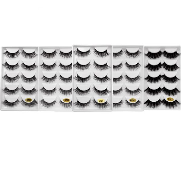 5 pairs 3d eyelashes soft mink false eyelashes handmade wispy fluffy natural long lashes eye lashes makeup cilios mink maquiagem
5 pairs 3d eyelashes soft mink false eyelashes handmade wispy fluffy natural long lashes eye lashes makeup cilios mink maquiagem