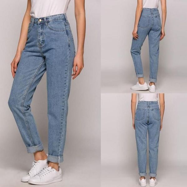 women's jeans mom high waist vintage casual cotton denim pants big size boyfriend for women fashion loose ladies straight trousers, Blue
women's jeans mom high waist vintage casual cotton denim pants big size boyfriend for women fashion loose ladies straight trousers, Blue