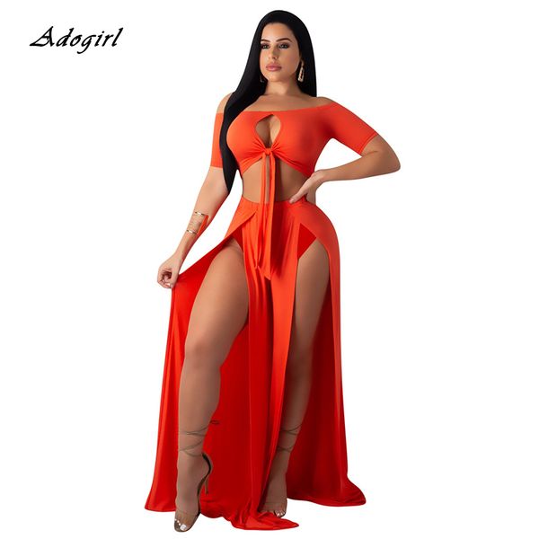 two piece dress set women off shoulder bandage crop + long skirts matching sets summer club outfit clothes for 2021, White
two piece dress set women off shoulder bandage crop + long skirts matching sets summer club outfit clothes for 2021, White