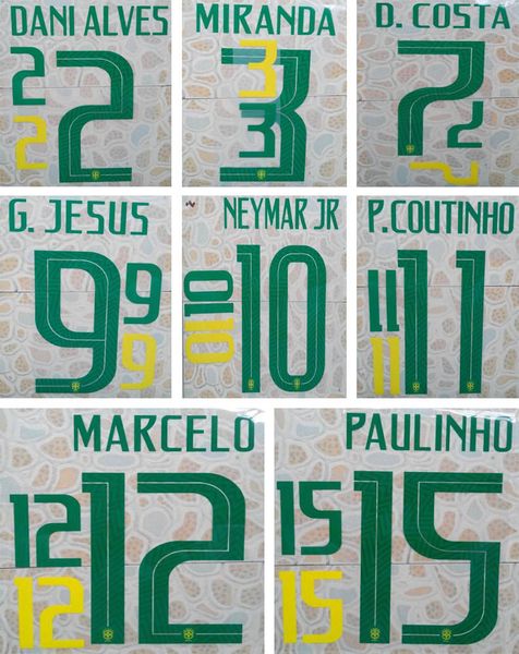 2018 brazil green printing soccer namesets neymar jr marcelo player's stamping lettering font world cup brasil impressed football stick
2018 brazil green printing soccer namesets neymar jr marcelo player's stamping lettering font world cup brasil impressed football stick