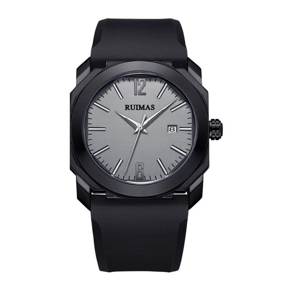 men watches minimalism ruimas quartz watch genuine silicone strap sport wristwatch waterproof analog clock horloges mannen, Slivery;brown
men watches minimalism ruimas quartz watch genuine silicone strap sport wristwatch waterproof analog clock horloges mannen, Slivery;brown