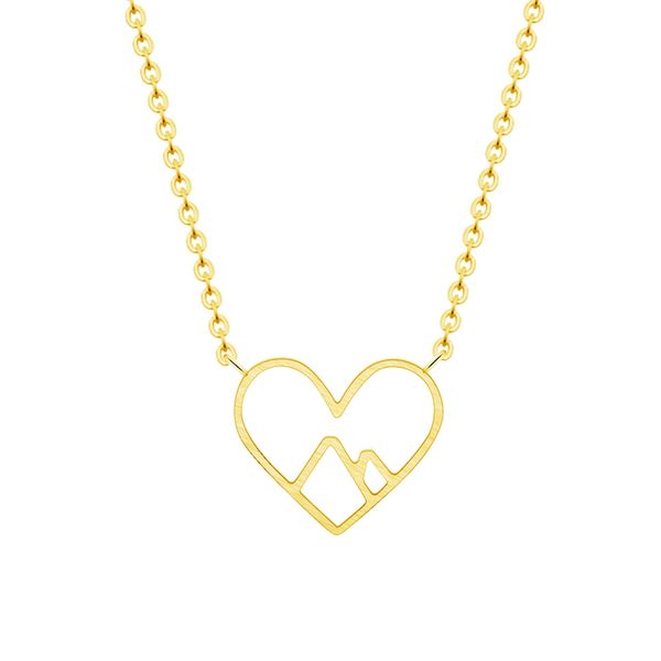 new fashion snowy mountain necklace heart pendant necklaces for women men hiking outdoor jewelry climbing gifts dropshipping, Silver
new fashion snowy mountain necklace heart pendant necklaces for women men hiking outdoor jewelry climbing gifts dropshipping, Silver
