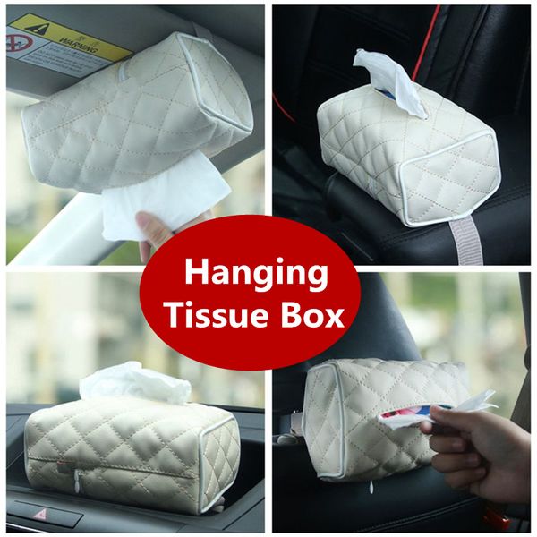 hanging sun visor chair back tissue box creative car inside leather tissue paper cute car supplies paper tray drop ship
hanging sun visor chair back tissue box creative car inside leather tissue paper cute car supplies paper tray drop ship