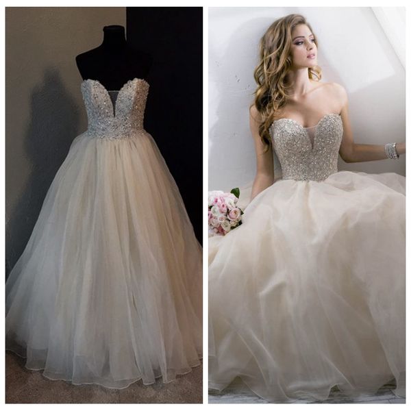 luxury a-line тюль кристаллы pearls бисером свадебное платье милая sweep поезд принцессы свадебные платья кнопки up свадебные платья интерне, White
luxury a-line тюль кристаллы pearls бисером свадебное платье милая sweep поезд принцессы свадебные платья кнопки up свадебные платья интерне, White