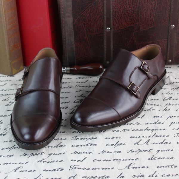 goodyear handmade monks monk monk cow leather business low custom-made shoes calfskin sole custom, Black
goodyear handmade monks monk monk cow leather business low custom-made shoes calfskin sole custom, Black