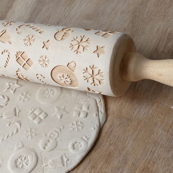 bmby-christmas elk patterned wooden rolling pin carved wood embossing biscuits kitchen tool other bakeware
bmby-christmas elk patterned wooden rolling pin carved wood embossing biscuits kitchen tool other bakeware