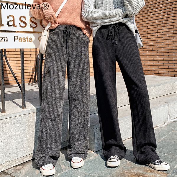 women knitting pant 2020 autumn winter new female thick warm casual trousers loose high waist elastic knitted wide leg pants, Black;white
women knitting pant 2020 autumn winter new female thick warm casual trousers loose high waist elastic knitted wide leg pants, Black;white