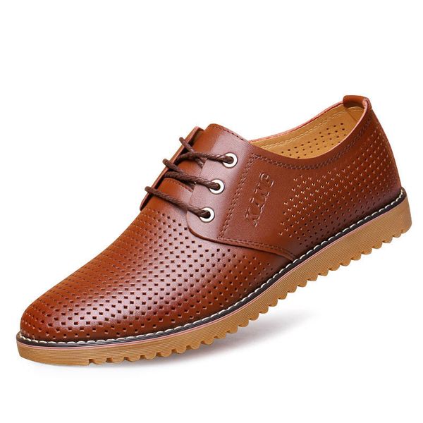 new 2019 men casual shoes leather summer breathable holes luxurious brand flat shoes for men drop shipping, Black
new 2019 men casual shoes leather summer breathable holes luxurious brand flat shoes for men drop shipping, Black