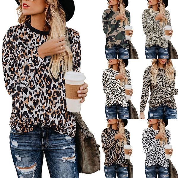 a new style leopard print women's t-shirt for fall 2019 is a seller with a european dollar collar and long sleeves, White
a new style leopard print women's t-shirt for fall 2019 is a seller with a european dollar collar and long sleeves, White