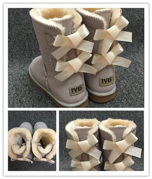 fashion women snow boots 2-bow back decoration australian style cow suede leather winter lady outdoor boots brand ivg, Black
fashion women snow boots 2-bow back decoration australian style cow suede leather winter lady outdoor boots brand ivg, Black