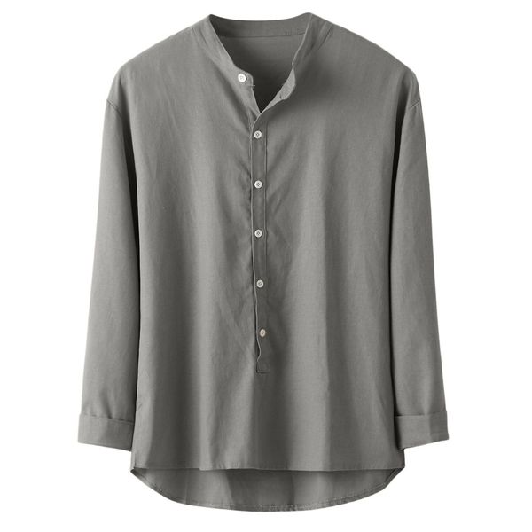 2019 up-to-date clothing instyle fashion autumn button casual linen and cotton long sleeve blouse stylische bequeme herrenmode, White;black
2019 up-to-date clothing instyle fashion autumn button casual linen and cotton long sleeve blouse stylische bequeme herrenmode, White;black