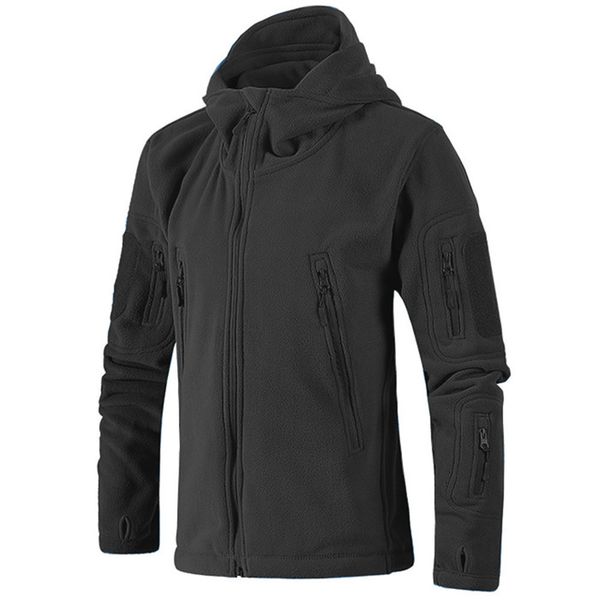 tactical soft shell hooded jacket autumn men fleece jacket winter mens multi-pocket zipper warm polar army coat outwear, Black;brown
tactical soft shell hooded jacket autumn men fleece jacket winter mens multi-pocket zipper warm polar army coat outwear, Black;brown