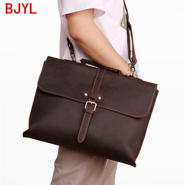 business leather men's briefcase men handbags 15.6 inch lapbag male shoulder messenger bag crazy horse leather travel bags
business leather men's briefcase men handbags 15.6 inch lapbag male shoulder messenger bag crazy horse leather travel bags