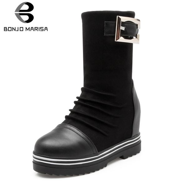 bonjomarisa large size 34-43 elegant height increasing boots fashion ankle platform boots women decorating shoes woman, Black
bonjomarisa large size 34-43 elegant height increasing boots fashion ankle platform boots women decorating shoes woman, Black