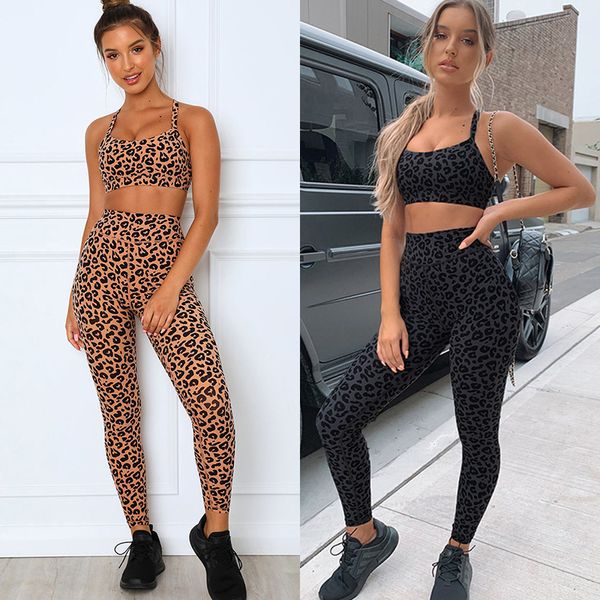 2020 women yoga suit leopard print suspenders bra legging tight running set woman fitness sports workout clothes yoga gym set, White;red
2020 women yoga suit leopard print suspenders bra legging tight running set woman fitness sports workout clothes yoga gym set, White;red