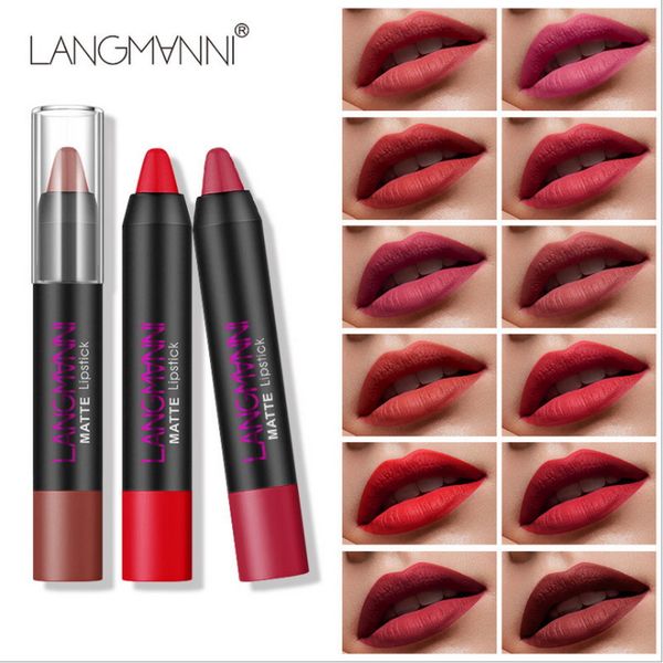 makeup lasting coloration lipstick pen velvet mattte lipgloss non-stick cup satin lipstick crayon have 12 different colors
makeup lasting coloration lipstick pen velvet mattte lipgloss non-stick cup satin lipstick crayon have 12 different colors